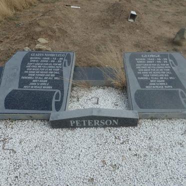 PETERSON George 1942-2007 &amp; Gladys Nombulelo 1948-2008