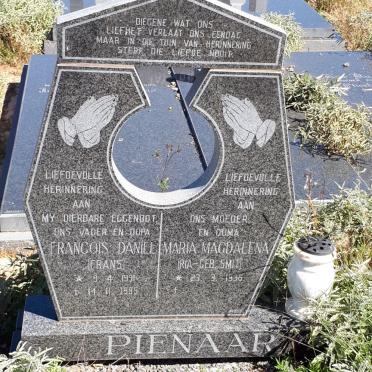 PIENAAR Francois Daniel 1931-1995 &amp; Maria Magdalena SMIT 1936-