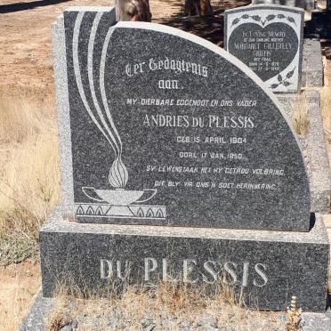 PLESSIS Andries, du 1904-1950