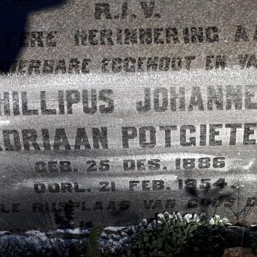 POTGIETER Phillipus Johannes Adriaan 1886-1954