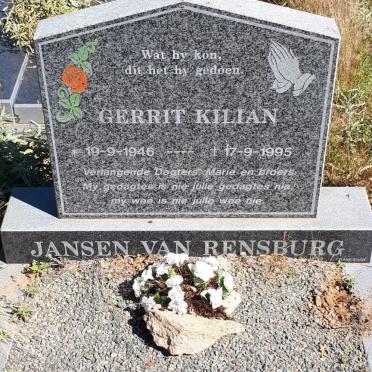 RENSBURG Gerrit Kilian, Jansen van 1946-1995