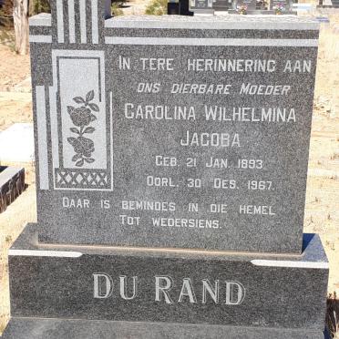 RAND Carolina Wilhelmina Jacoba, du 1893-1967