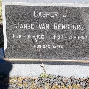 RENSBURG Casper J., Janse van 1912-1960
