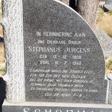 SCHOEMAN Stephanus Jurgens 1908-1968
