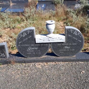 SEAMAN Gawie 1914-1989 &amp; Ina 1925-