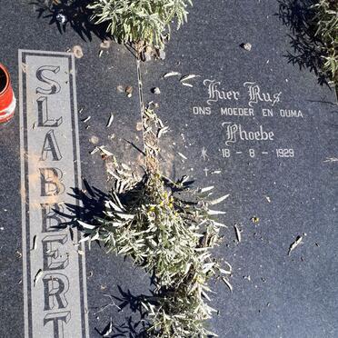 SLABBERT Phoebe 1929-