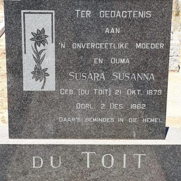 TOIT Susara Susanna, du nee DU TOIT 1879-1962
