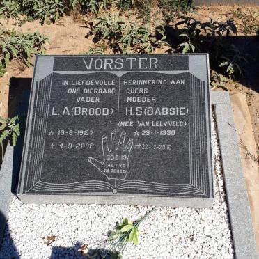 VORSTER L.A. 1927-2006 &amp; H.S. VAN LELYVELD 1930-2010