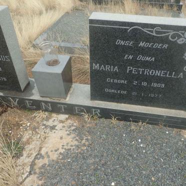 VENTER Jan Sarel Martinus 1903-1975 &amp; Maria Petronella 1909-1977