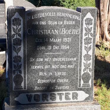VORSTER Christiaan 1931-1954