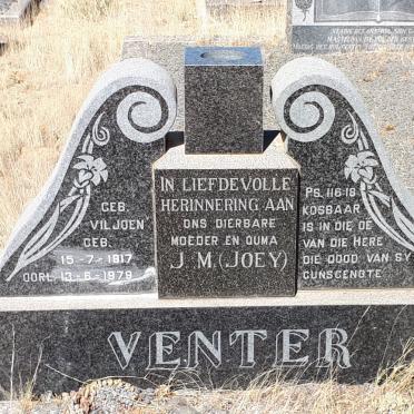 VENTER J.M. nee VILJOEN 1917-1979
