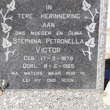 VICTOR Stephina Petronella 1879-1965