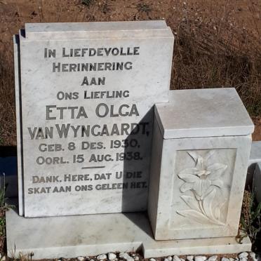 WYNGAARDT Etta Olga, van 1930-1938