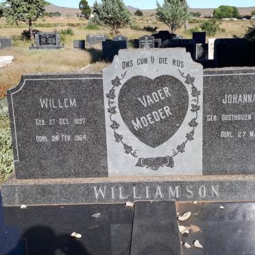 WILLIAMSON Willem 1897-1964 &amp; Johanna E.S. OOSTHUIZEN 1906-1987