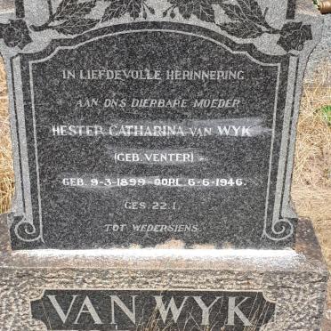 WYK Hester Catharina, van nee VENTER 1899-1946