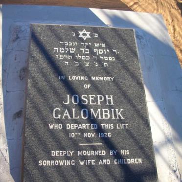 GALOMBIK Joseph -1926