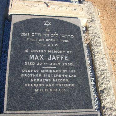 JAFFE Max -1958