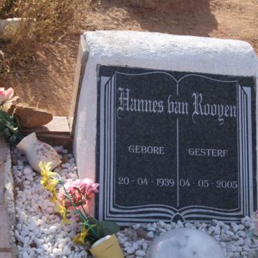 ROOYEN Hannes, van 1939-2005