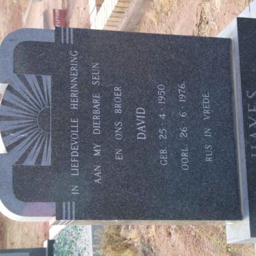 HAYES David 1950-1976
