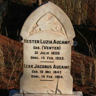 AUCAMP Izak Jacobus 1843-1924 &amp; Hester Luzia VENTER 1850-1922