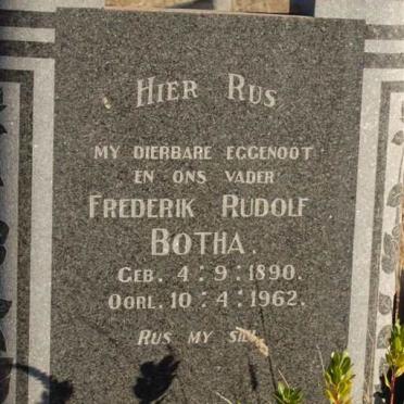 BOTHA Fredrik Rudolf 1890-1962