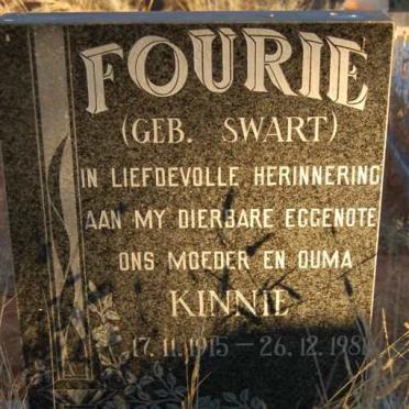 FOURIE Kinnie nee SWART 1925-1981