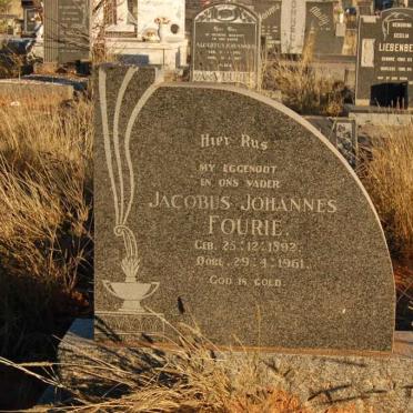 FOURIE Jacobus Johannes 1892-1961
