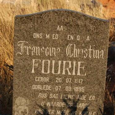 FOURIE Franscina Christian 1917-1995