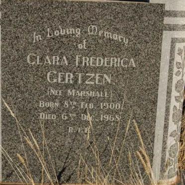 GERTZEN Clare Frederica nee MARSHALL 1900-1968