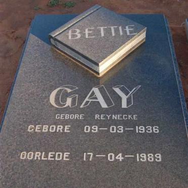 GAY Bettie nee REYNECKE 1936-1989