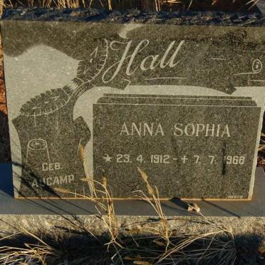 HALL Anna Sophia nee AUCAMP 1912-1968