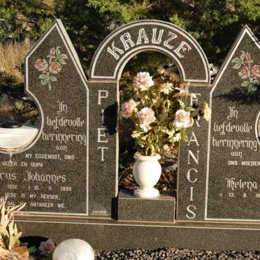 KRAUZE Petrus Johannes 1932-1995 &amp; Helena Francina 1937-