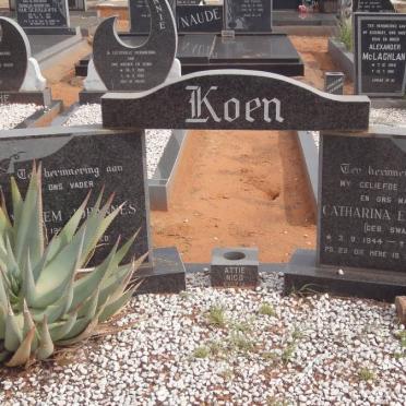KOEN Willem Johannes 1944- &amp; Catharina Elizabeth SWART 1944-1983