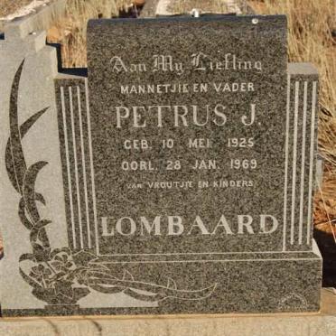 LOMBAARD Petrus J. 1925-1969