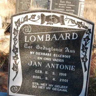 LOMBAARD Jan Antonie 1916-2001