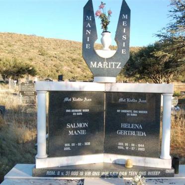MARITZ Salmon Manie 1930- &amp; Helena Gertuida 1944-2003