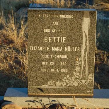 MOLLER Elizabeth Maria nee THOMPSON 1930-1983