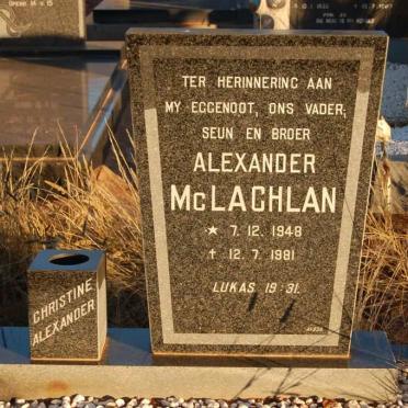 McLACHLAN Alexander 1948-1981