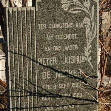 NECKER Pieter Joshua, de 1905-1960