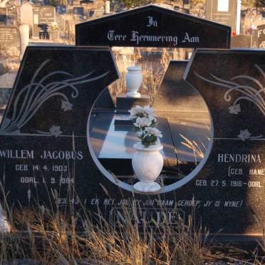 NAUDE Willem Jacobus 1903-1984 &amp; Hendrina Helena HANEKOM 1916-1995
