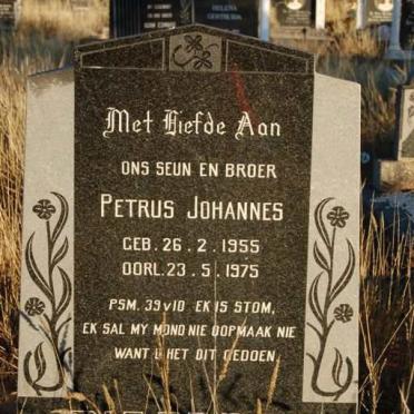 PIETERSE Petrus Johannes 1955-1975