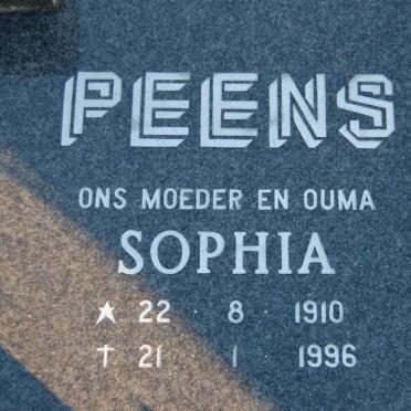 PEENS Sophia 1910-1996
