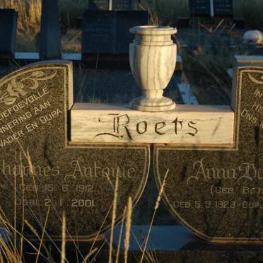 ROETS Johannes Antonie 1912-2001 &amp; Anna Dalina BOTES 1929-1985