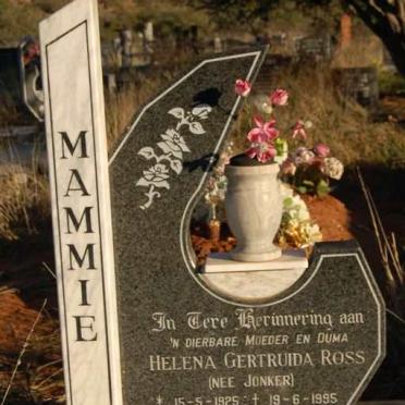 ROSS Gert Jacobus 1921-1997 &amp; Helena Gertruida JONKER 1925-1995