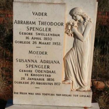 SPENGLER Abraham Theodoor 1850-1932 &amp; Susanna Adriana ODENDAAL 1856-1937