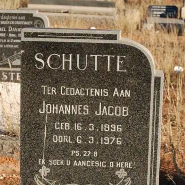 SCHUTTE Johannes Jacob 1896-1976