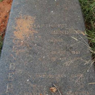 SPANGENBERG Marthinus Hendrik 1943-1992