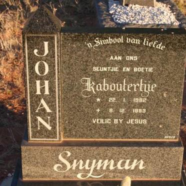 SNYMAN Johan 1982-1983