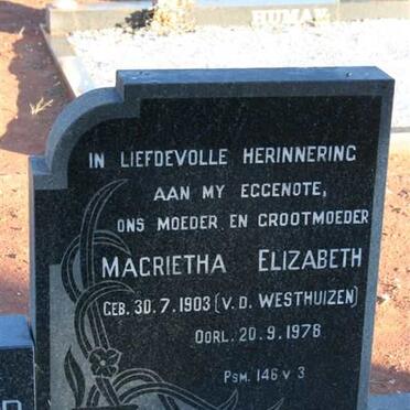 STAFFORD Adriaan Gerhardus Alexander 1903-1980 &amp; Magrietha Elizabeth V.D. WESTHUIZEN 1903-1987_3
