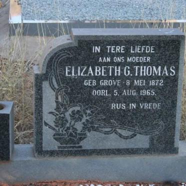 THOMAS Elizabeth G. nee GROVE 1872-1965